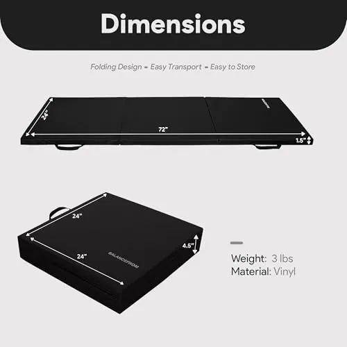BalanceFrom 6x2 Folding Gymnastics Mat Review image 3