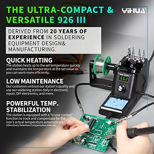 YIHUA 926 III Review: 60W Soldering Station Kit image 3