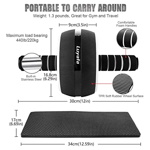 Luyata Ab Roller Wheel Review: 10-in-1 Home Gym Kit image 2