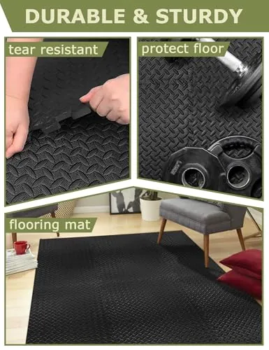 innhom Gym Flooring Review: Foam Floor Tiles for Home Gym image 2