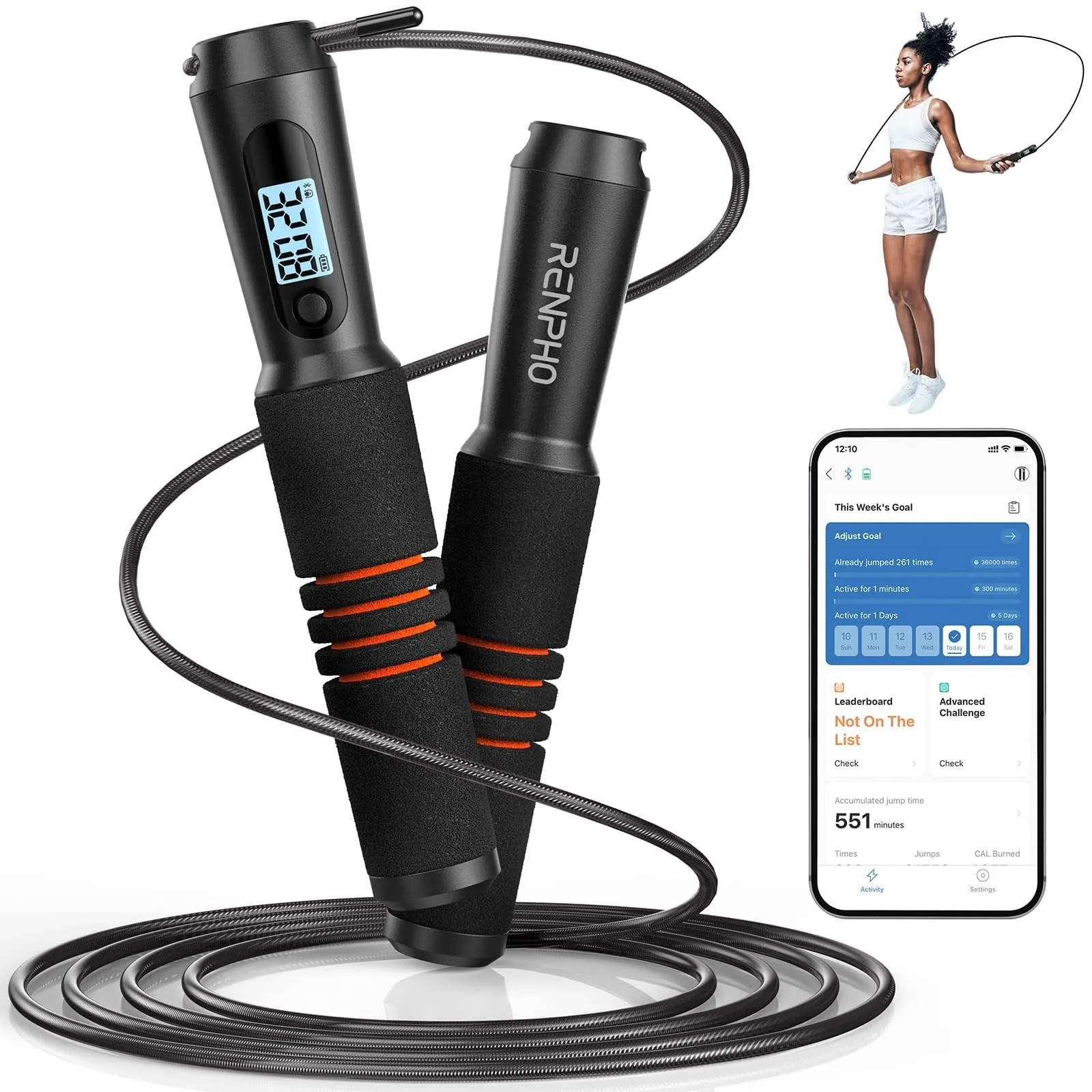 RENPHO Smart Jump Rope Review: App-Tracked Cardio Rope image 8