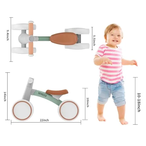 SEREED Baby Balance Bike Review: 4-Wheel Toddler First Bike image 3