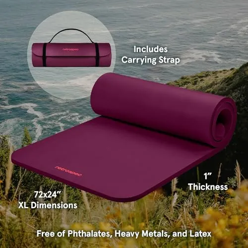 Retrospec Solana Yoga Mat Review: 1-Inch Exercise Mat image 2