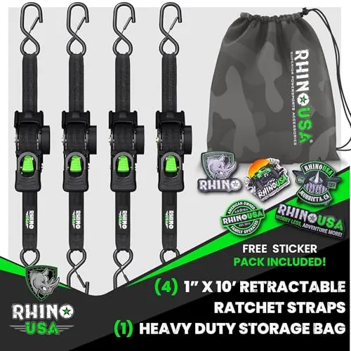 Rhino USA Retractable Ratchet Straps Review image 6