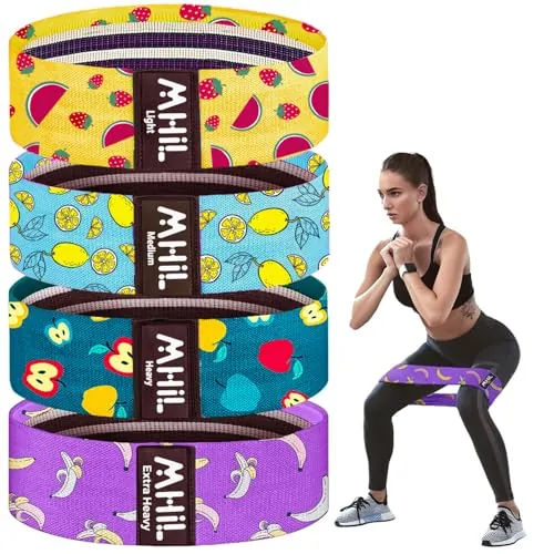 MhIL Fabric Resistance Bands Review: Non-Slip Workout Bands