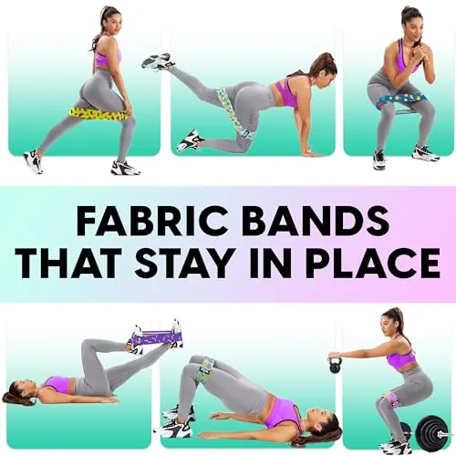 MhIL Fabric Resistance Bands Review: Non-Slip Workout Bands image 4