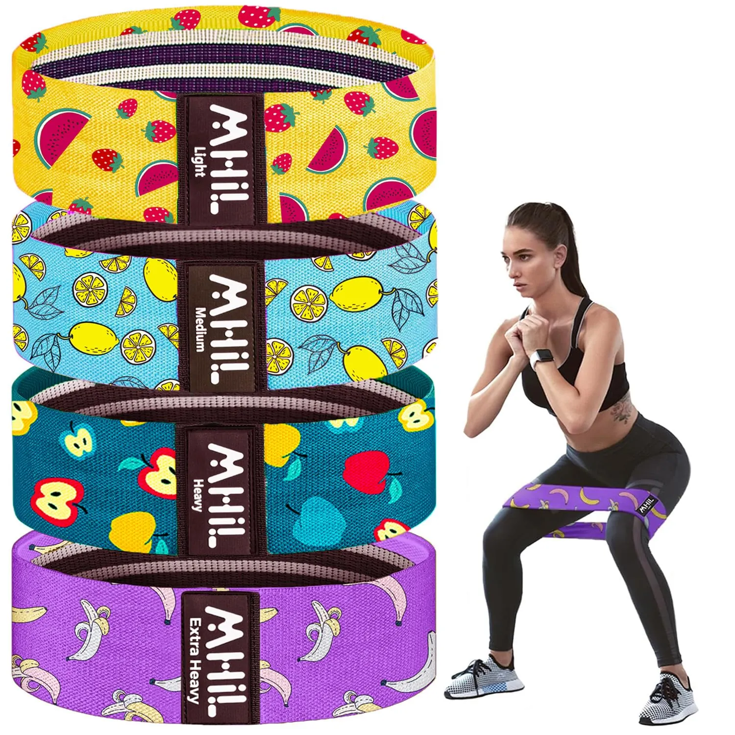MhIL Fabric Resistance Bands Review: Non-Slip Workout Bands image 8
