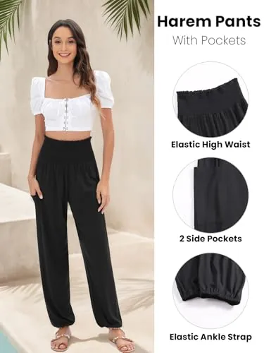 QIANXIZHAN Women's Harem Pants Review: Yoga Lounge Fit image 4