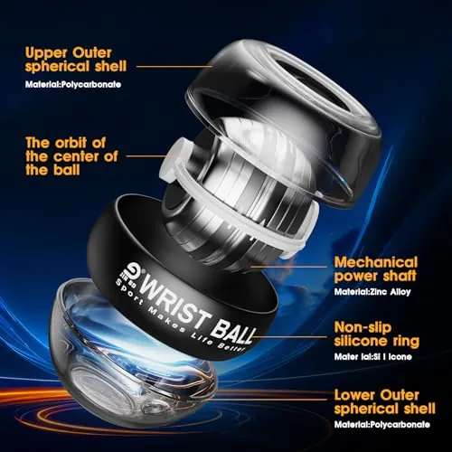 JIN BD Wrist Trainer Ball Review: Gyro Forearm Trainer image 2