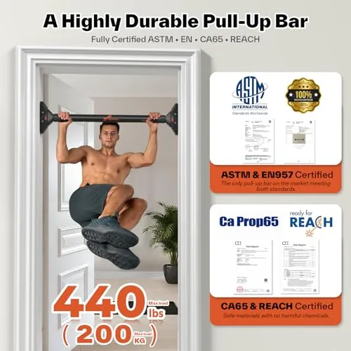 Sportneer Pull Up Bar Review: Doorway Strength Bar image 5