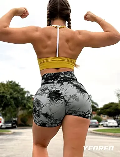 YEOREO High Waist Seamless Workout Shorts Review image 2