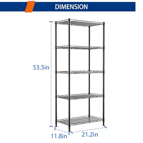 REGILLER 5-Wire Shelving Rack Review image 4