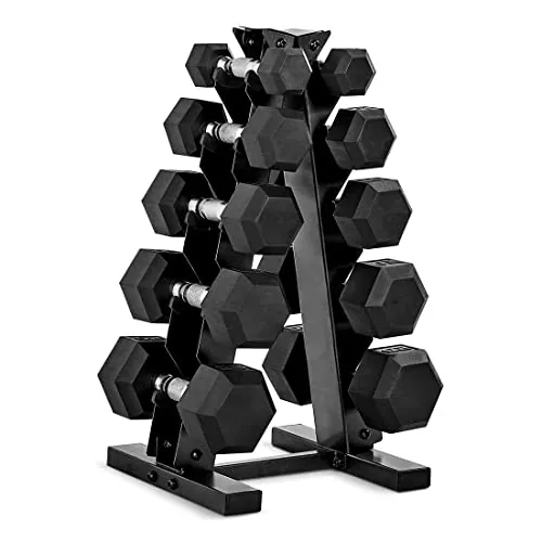 CAP Barbell Dumbbell Set Review: Rubber Hex Rack Set