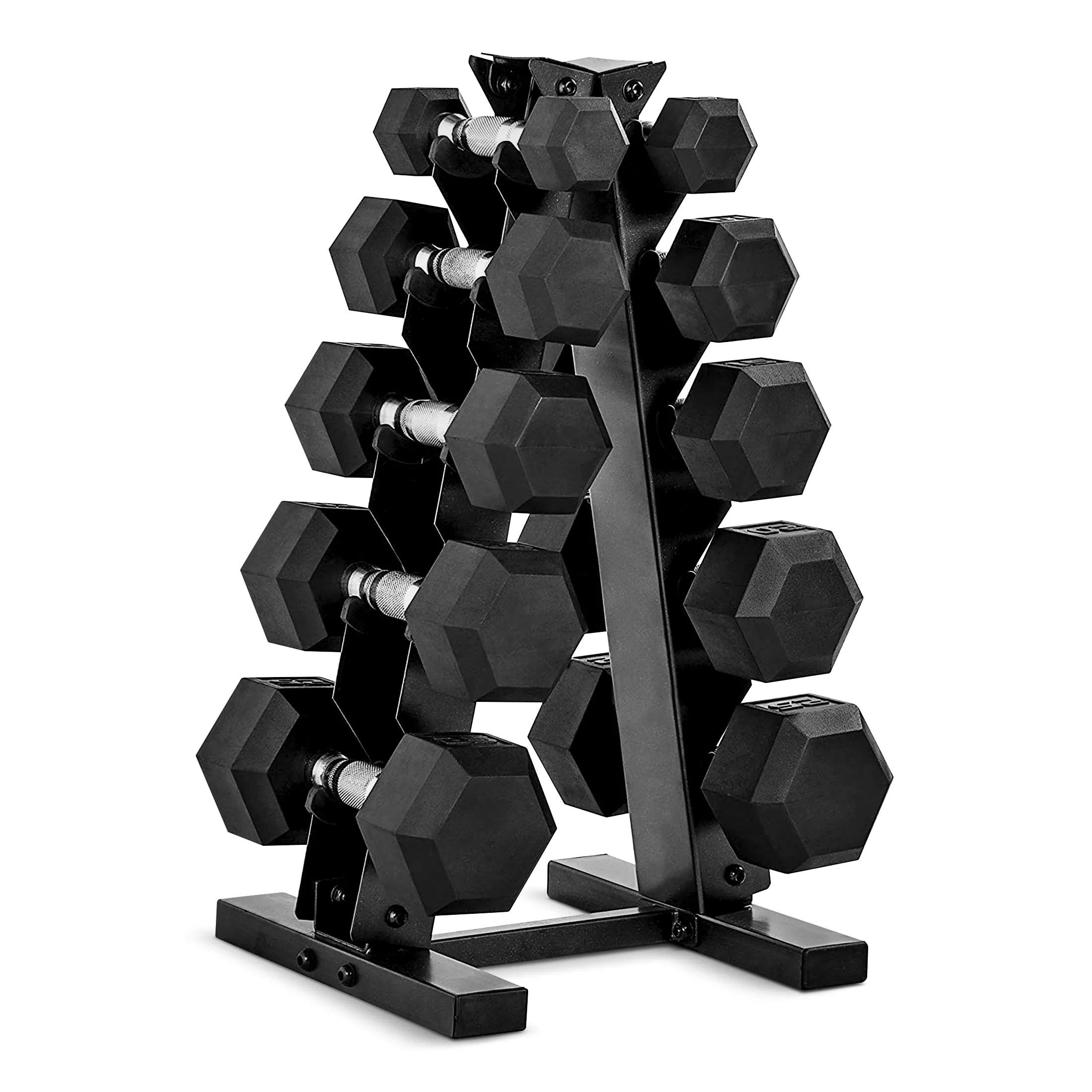 CAP Barbell Dumbbell Set Review: Rubber Hex Rack Set image 8