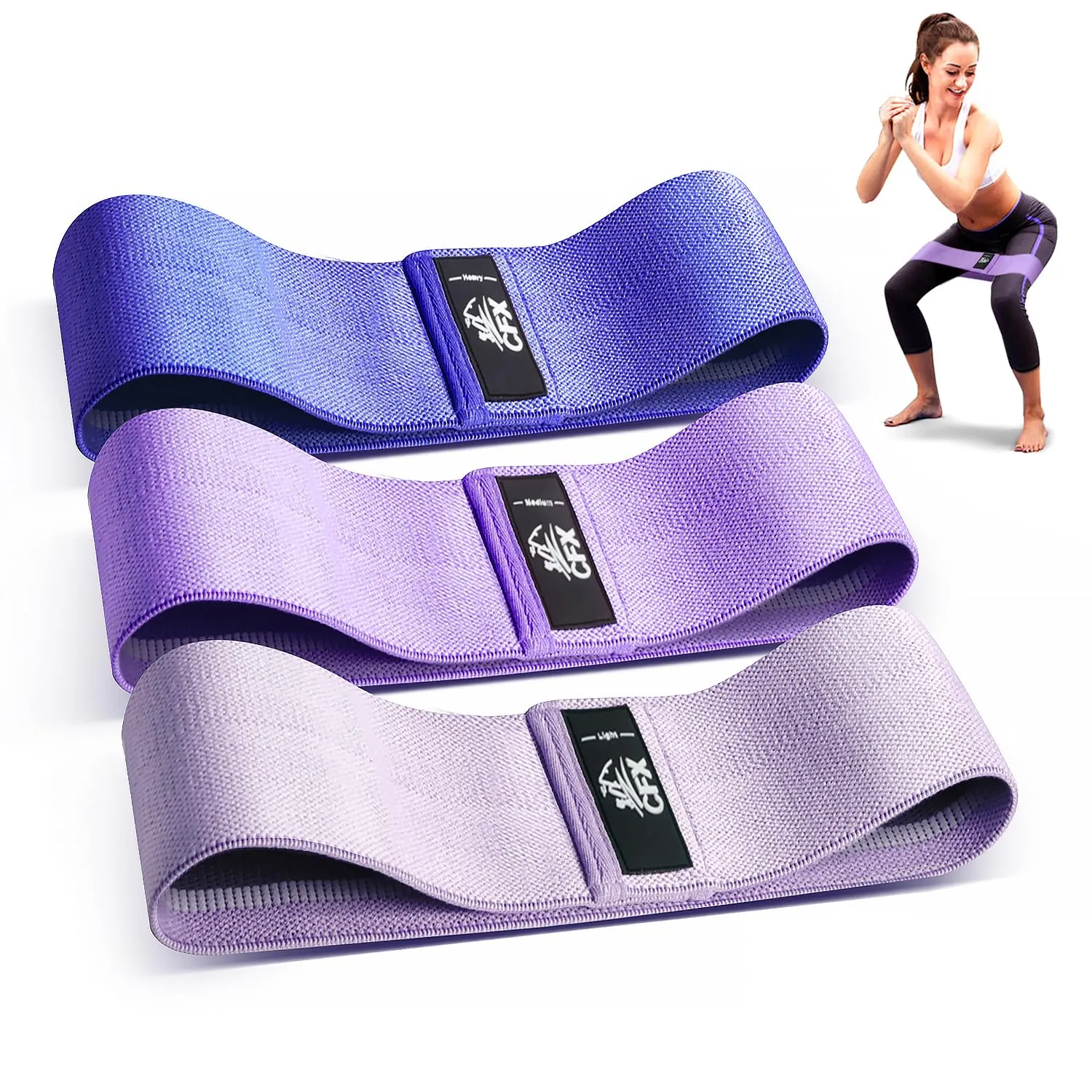 CFX Resistance Bands Set Review: Fabric Booty Bands image 8