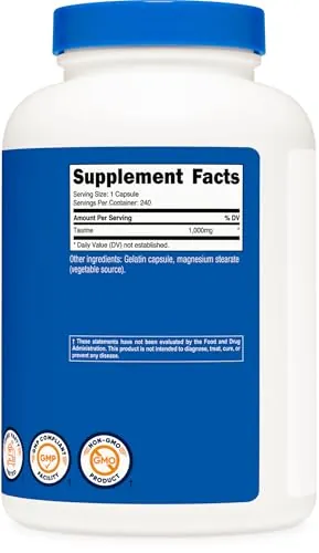 Nutricost Taurine 1000mg Capsules Review image 5