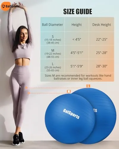 GalSports Stability Ball Review: Budget Yoga Ball Analysis image 4