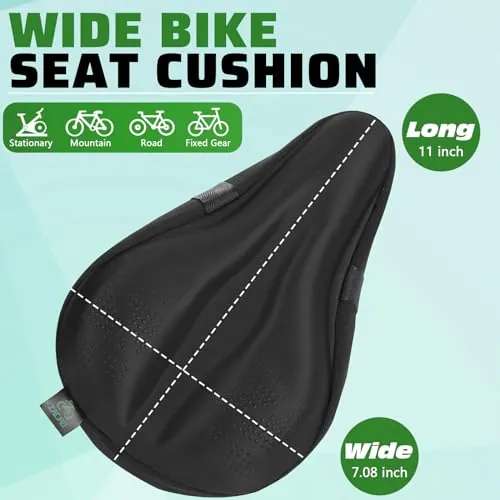 Zacro Bike Seat Cushion Review: Gel Bike Seat Cover image 2