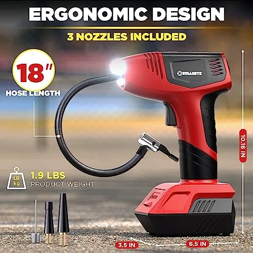 BULLSEYE PRO Tire Inflator Review: Portable Air Compressor image 4