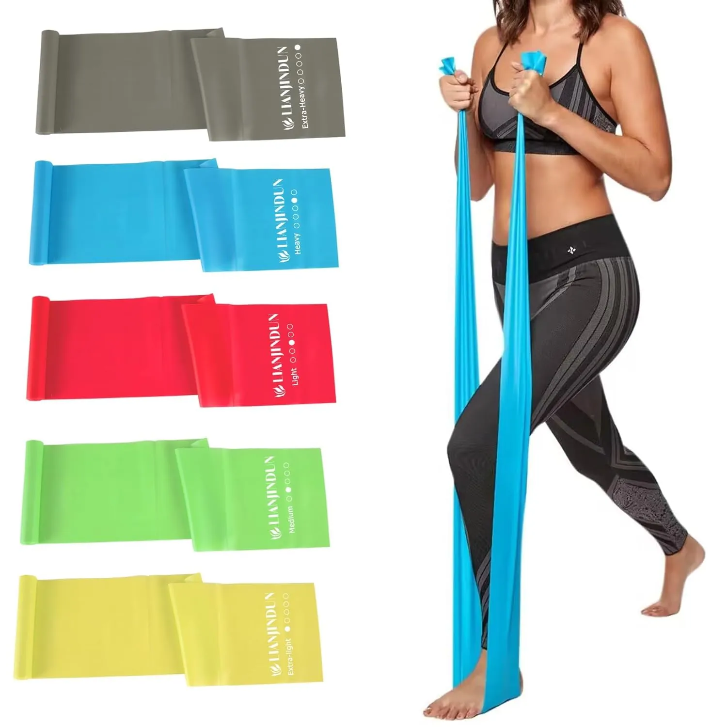 Lianjindun Resistance Bands Review: Pilates Band Set image 8