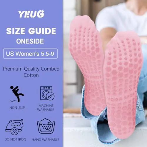 yeuG Pilates Socks Review: Women's Non-Slip Grip Socks image 5