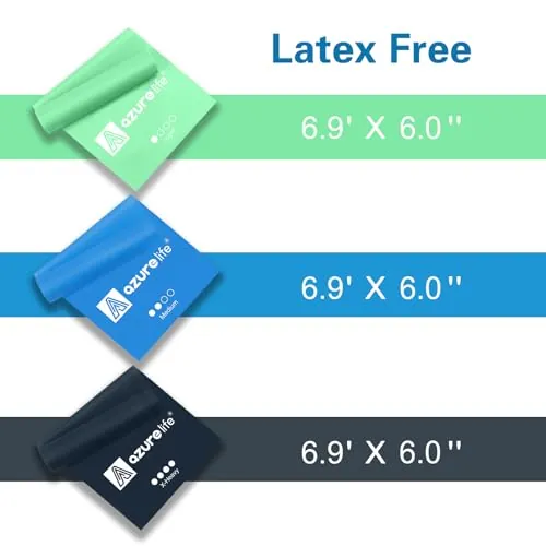 A AZURELIFE Resistance Bands Review: Non-Latex Stretch Bands image 3