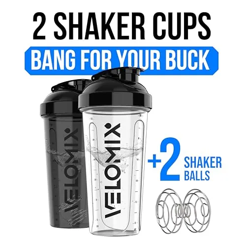 VELOMIX 28 oz Protein Shaker Bottles Review image 3