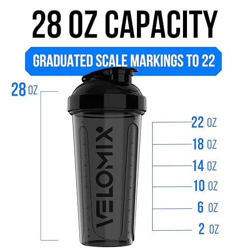 VELOMIX 28 oz Protein Shaker Bottles Review image 4