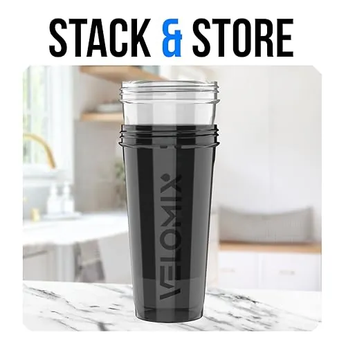 VELOMIX 28 oz Protein Shaker Bottles Review image 7