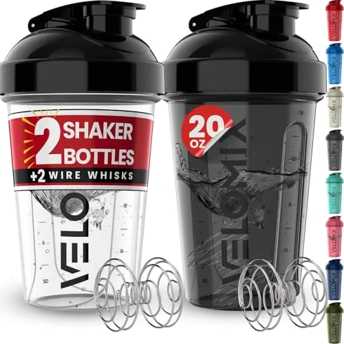 VELOMIX 20 oz Protein Shaker Bottles Review image 2