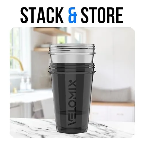 VELOMIX 20 oz Protein Shaker Bottles Review image 7