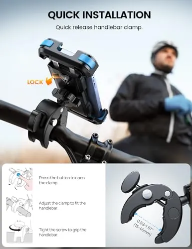 Lamicall Motorcycle Bike Phone Mount Review image 4