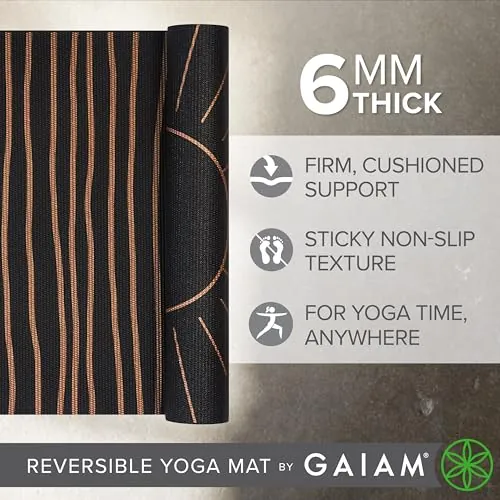 Gaiam Premium Print Reversible Yoga Mat Review image 3
