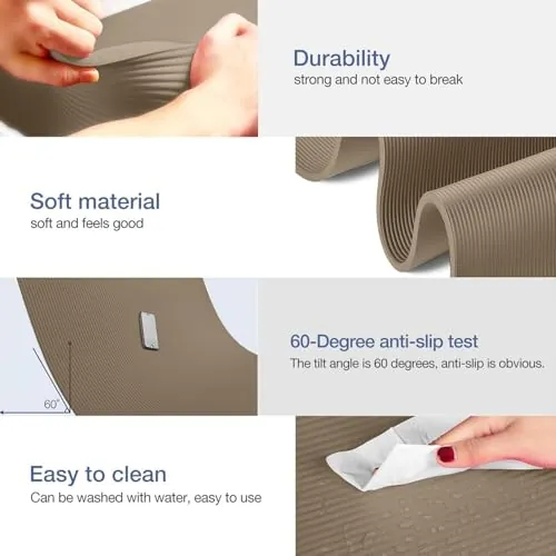 Gruper Yoga Mat Review: Extra Thick NBR Exercise Mat image 3
