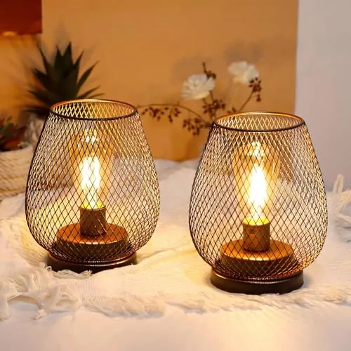 JHY DESIGN Metal Cage LED Lantern Set Review image 4
