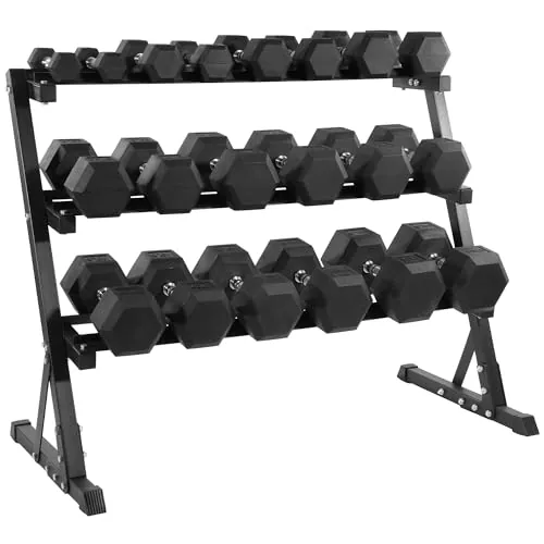 Fitvids 550 lb Dumbbell Set Review: Home Gym Rack