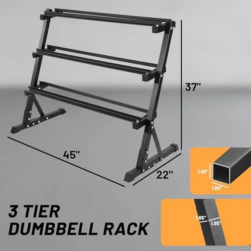Fitvids 550 lb Dumbbell Set Review: Home Gym Rack image 3