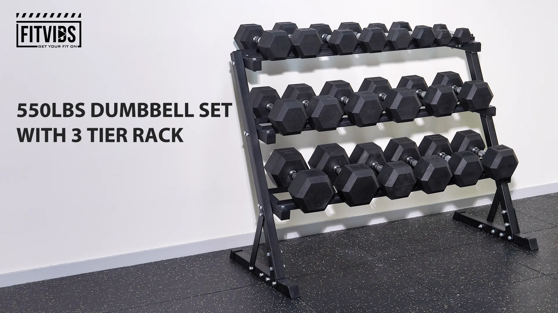 Fitvids 550 lb Dumbbell Set Review: Home Gym Rack image 7
