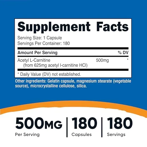 Nutricost ALCAR 500mg Review: Acetyl L-Carnitine Capsules image 2