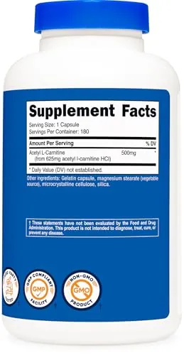 Nutricost ALCAR 500mg Review: Acetyl L-Carnitine Capsules image 5