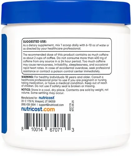 Nutricost Guarana Extract Powder Review: Caffeine Supplement image 4