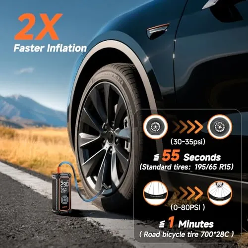 OlarHike Cordless Tire Inflator Review: Portable Air Pump image 3