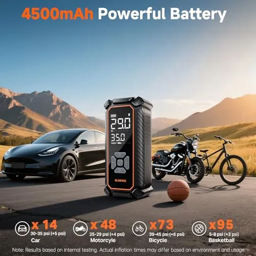 OlarHike Cordless Tire Inflator Review: Portable Air Pump image 6
