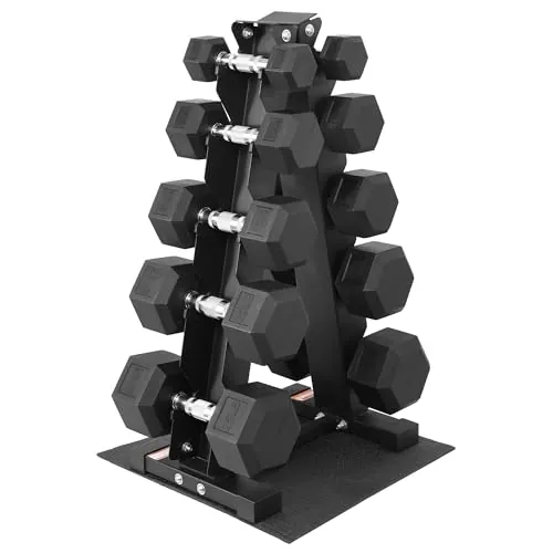 Fitvids 150 lb Dumbbell Set Review: Rack and Home Gym Analysis