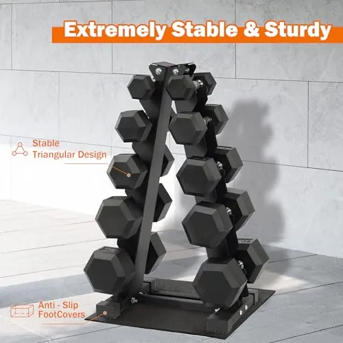 Fitvids 150 lb Dumbbell Set Review: Rack and Home Gym Analysis image 6